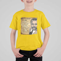 Marcus Garvey T Shirt For Kid Strong Black History Leader