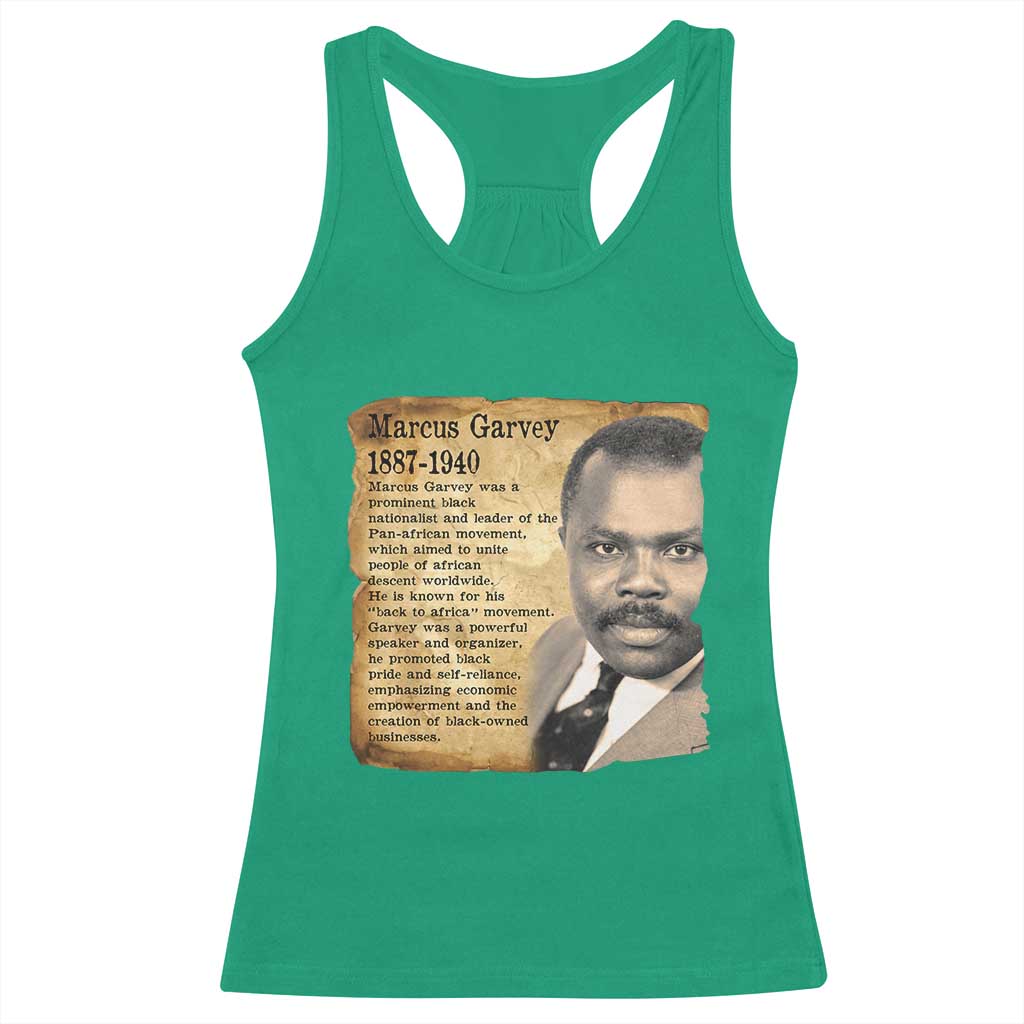 Marcus Garvey Racerback Tank Top Strong Black History Leader