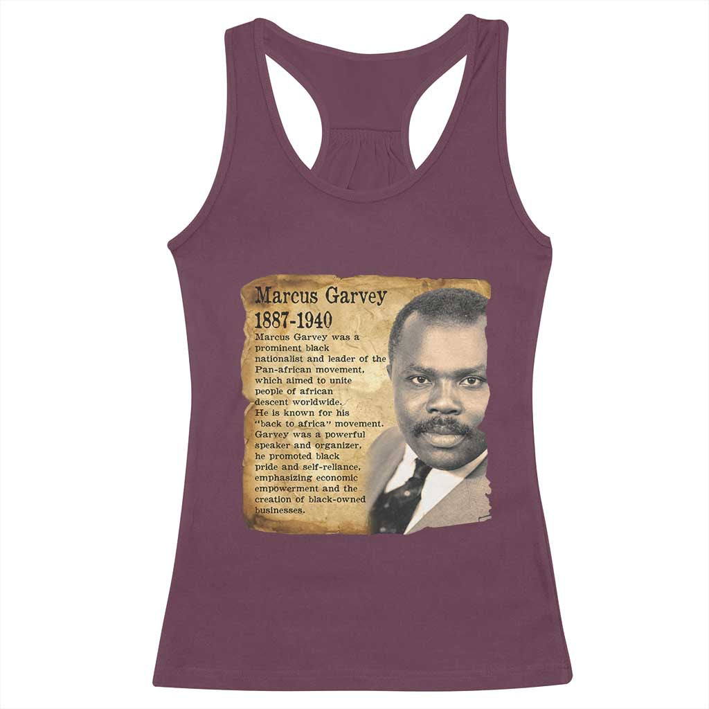 Marcus Garvey Racerback Tank Top Strong Black History Leader