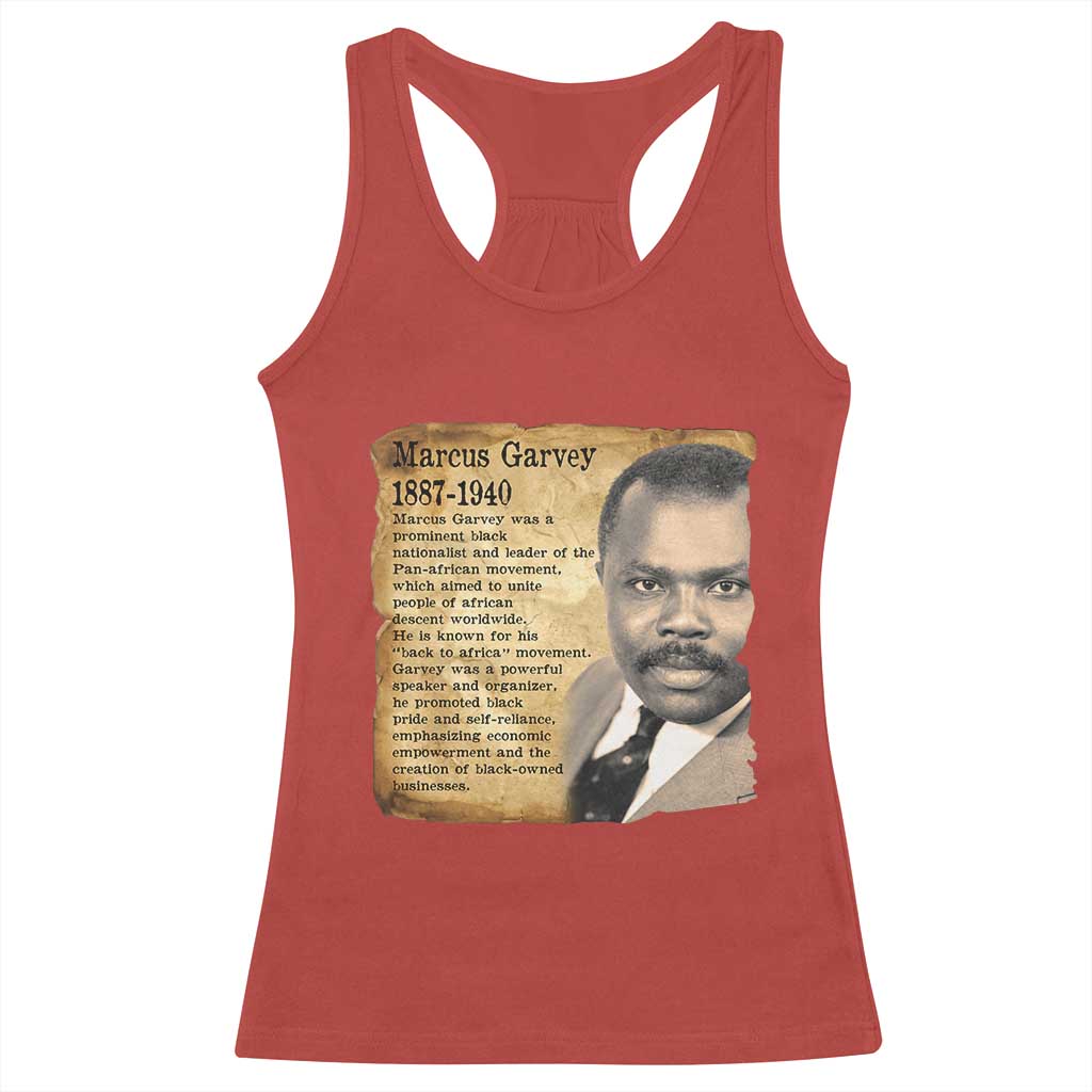 Marcus Garvey Racerback Tank Top Strong Black History Leader