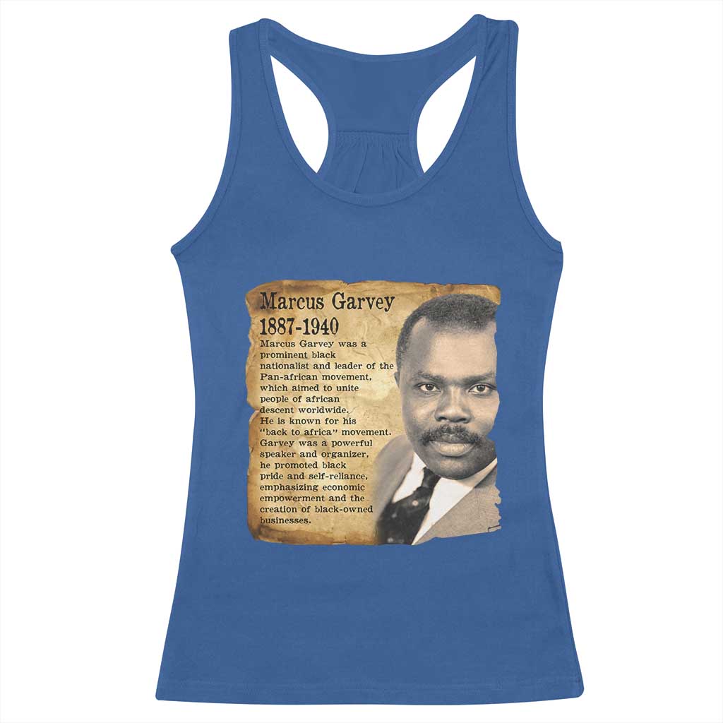 Marcus Garvey Racerback Tank Top Strong Black History Leader