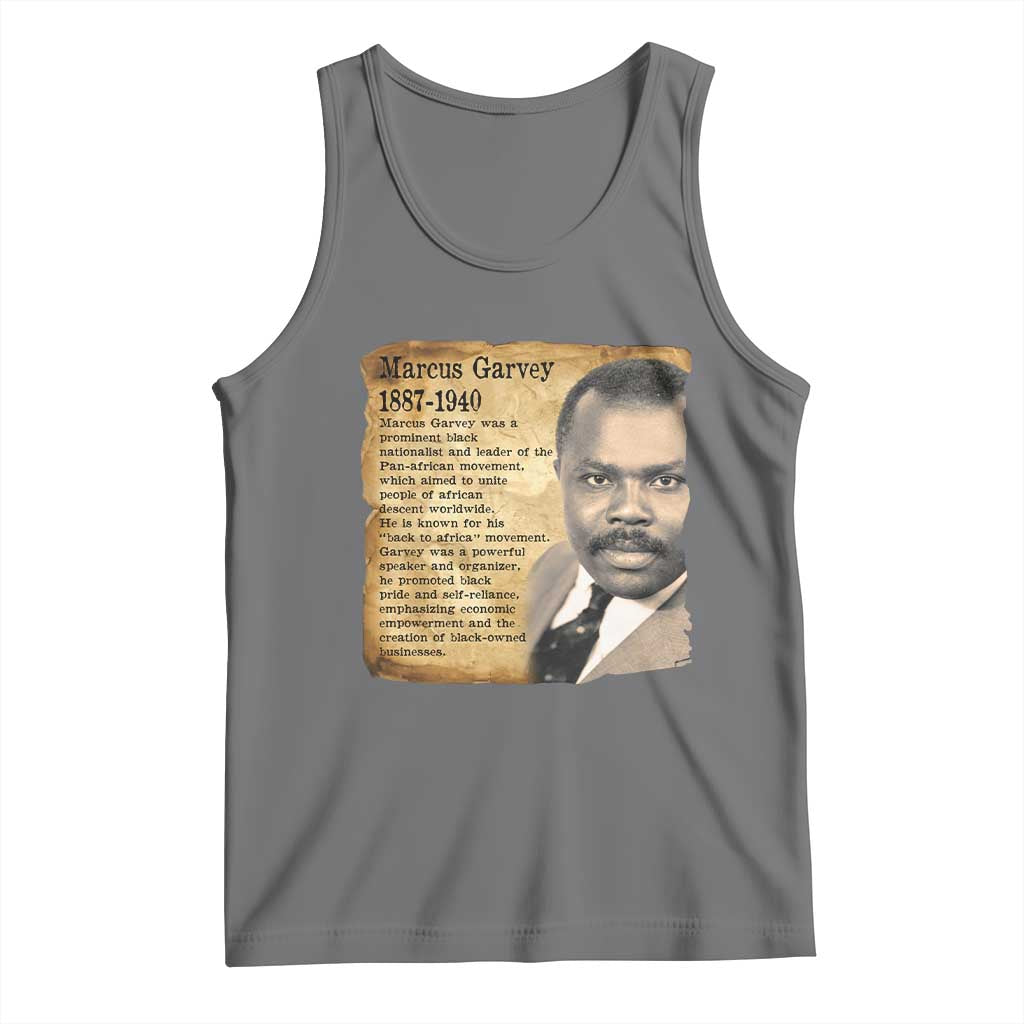 Marcus Garvey Tank Top Strong Black History Leader