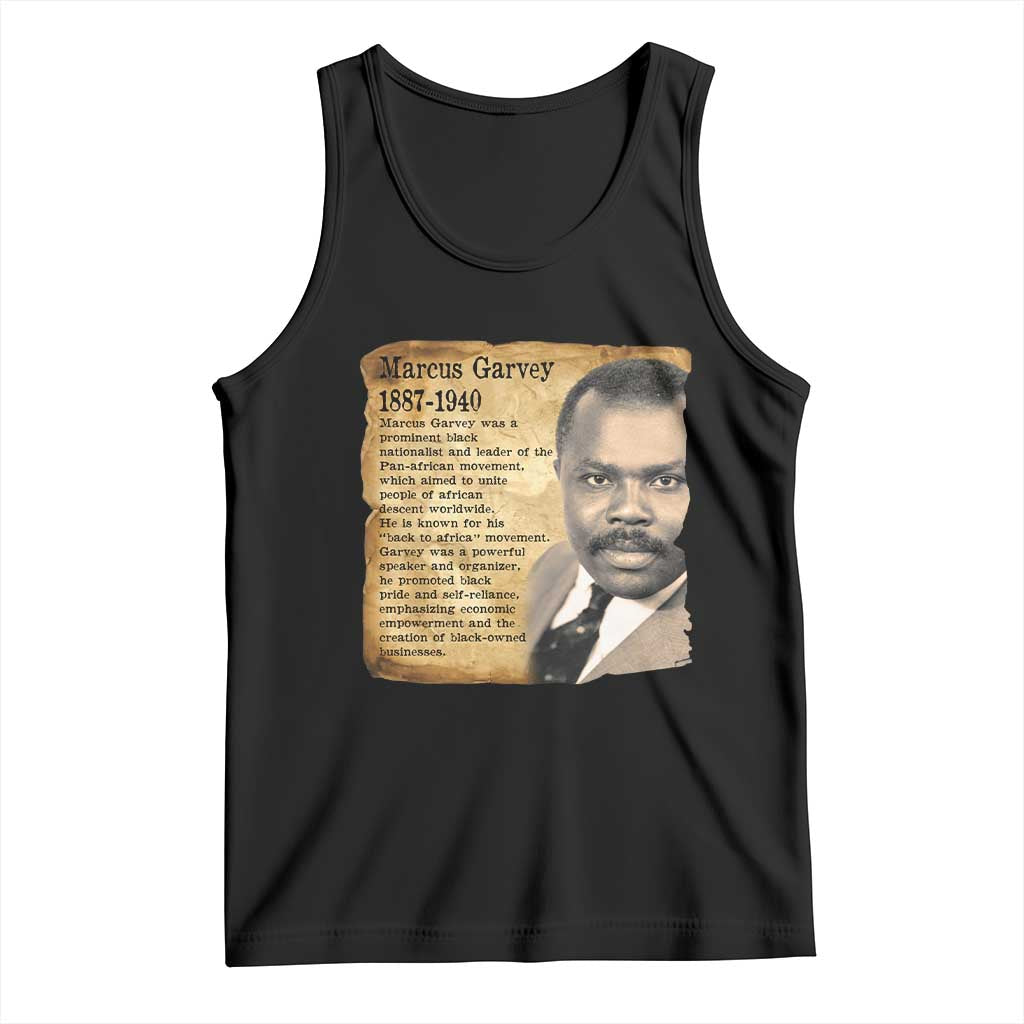 Marcus Garvey Tank Top Strong Black History Leader