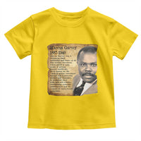 Marcus Garvey Toddler T Shirt Strong Black History Leader
