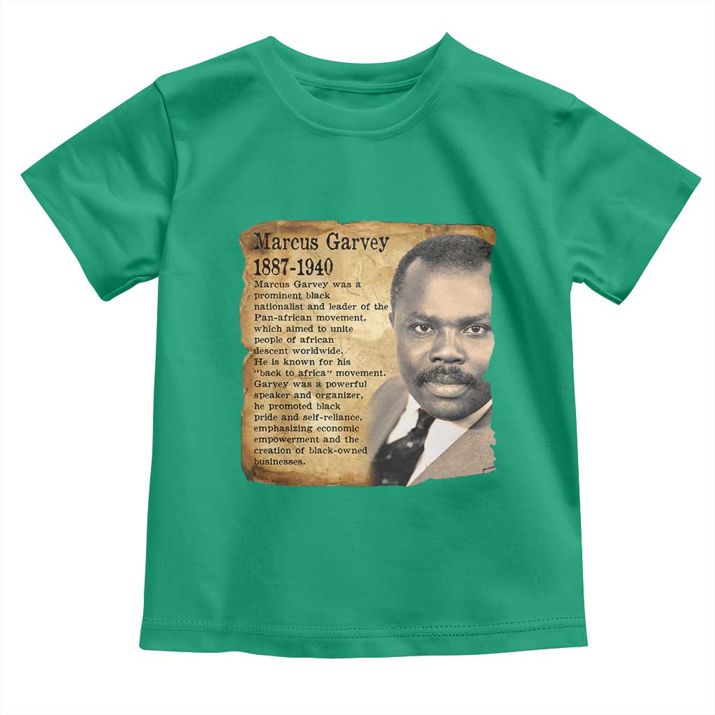 Marcus Garvey Toddler T Shirt Strong Black History Leader