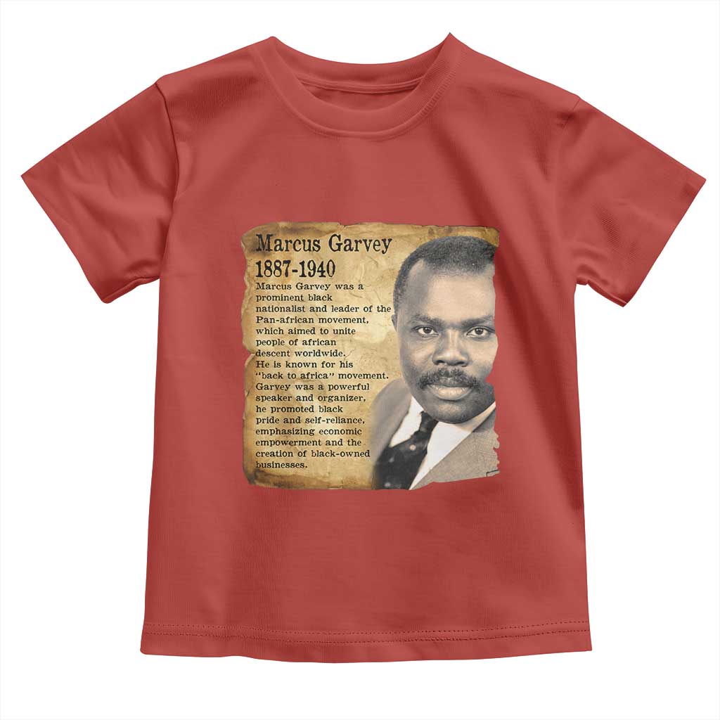 Marcus Garvey Toddler T Shirt Strong Black History Leader