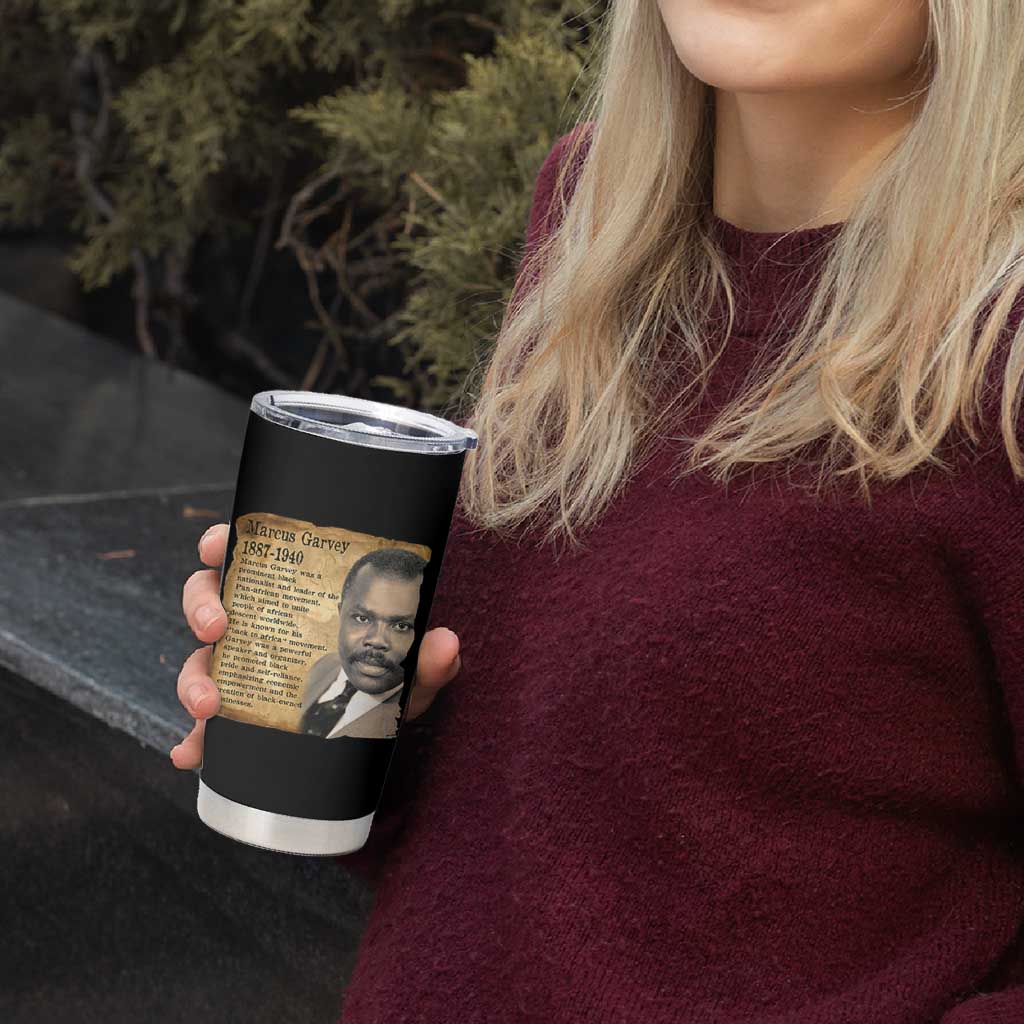 Marcus Garvey Tumbler Cup Strong Black History Leader