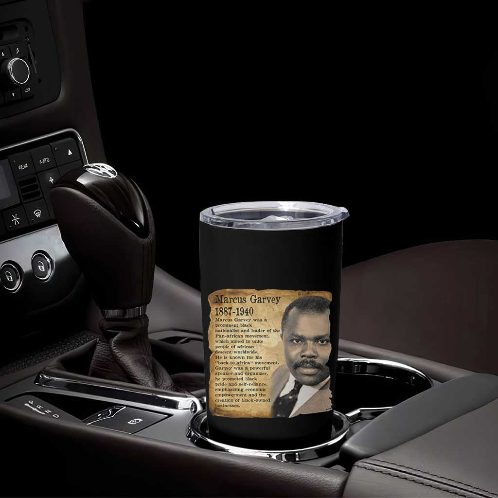 Marcus Garvey Tumbler Cup Strong Black History Leader