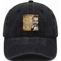 Marcus Garvey Washed Cotton Baseball Cap Strong Black History Leader