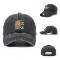 Marcus Garvey Washed Cotton Baseball Cap Strong Black History Leader
