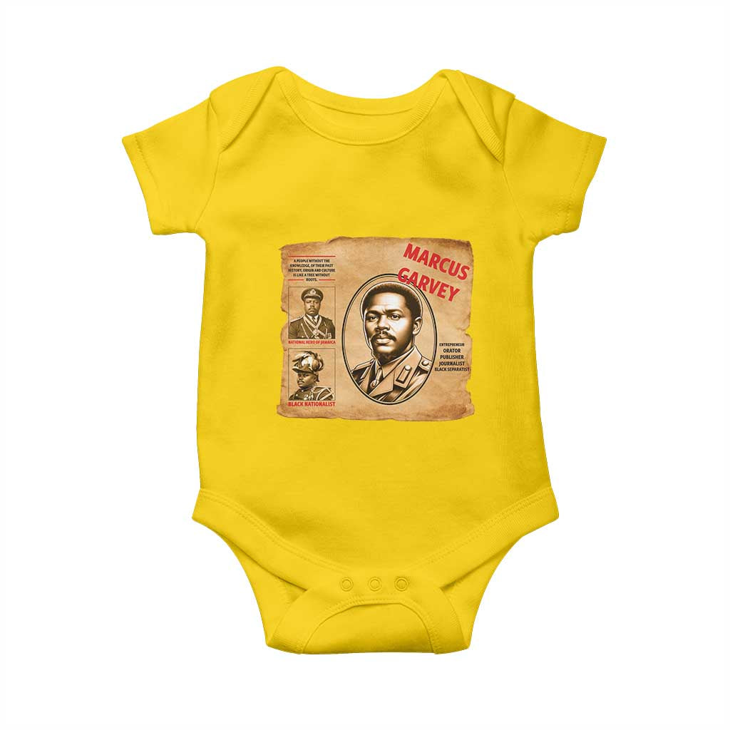 Marcus Garvey Baby Onesie First National Hero Of Jamaica Legacy