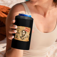 Marcus Garvey 4 in 1 Can Cooler Tumbler First National Hero Of Jamaica Legacy