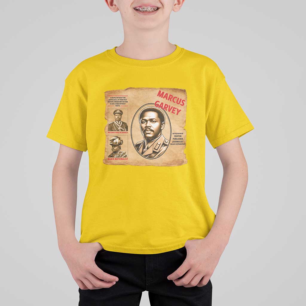Marcus Garvey T Shirt For Kid First National Hero Of Jamaica Legacy