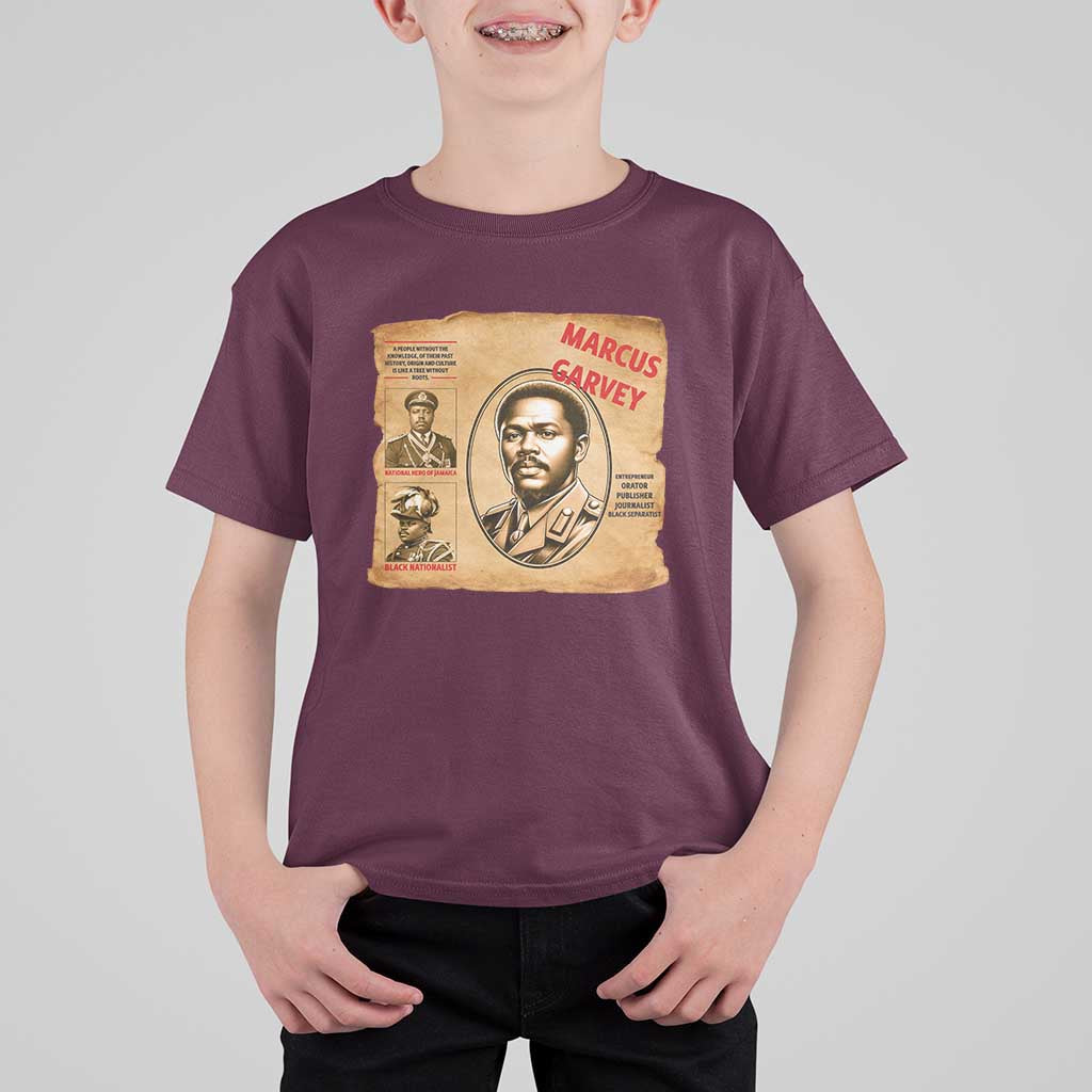 Marcus Garvey T Shirt For Kid First National Hero Of Jamaica Legacy
