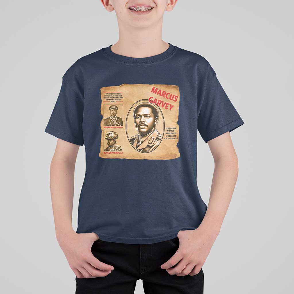 Marcus Garvey T Shirt For Kid First National Hero Of Jamaica Legacy