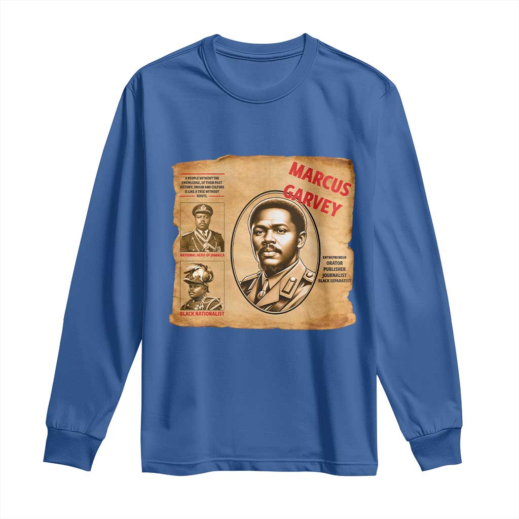 Marcus Garvey Long Sleeve Shirt First National Hero Of Jamaica Legacy