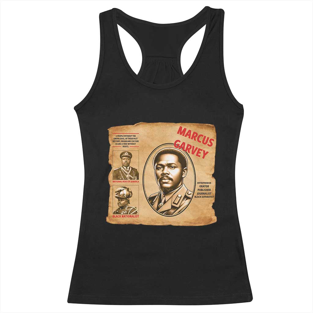 Marcus Garvey Racerback Tank Top First National Hero Of Jamaica Legacy