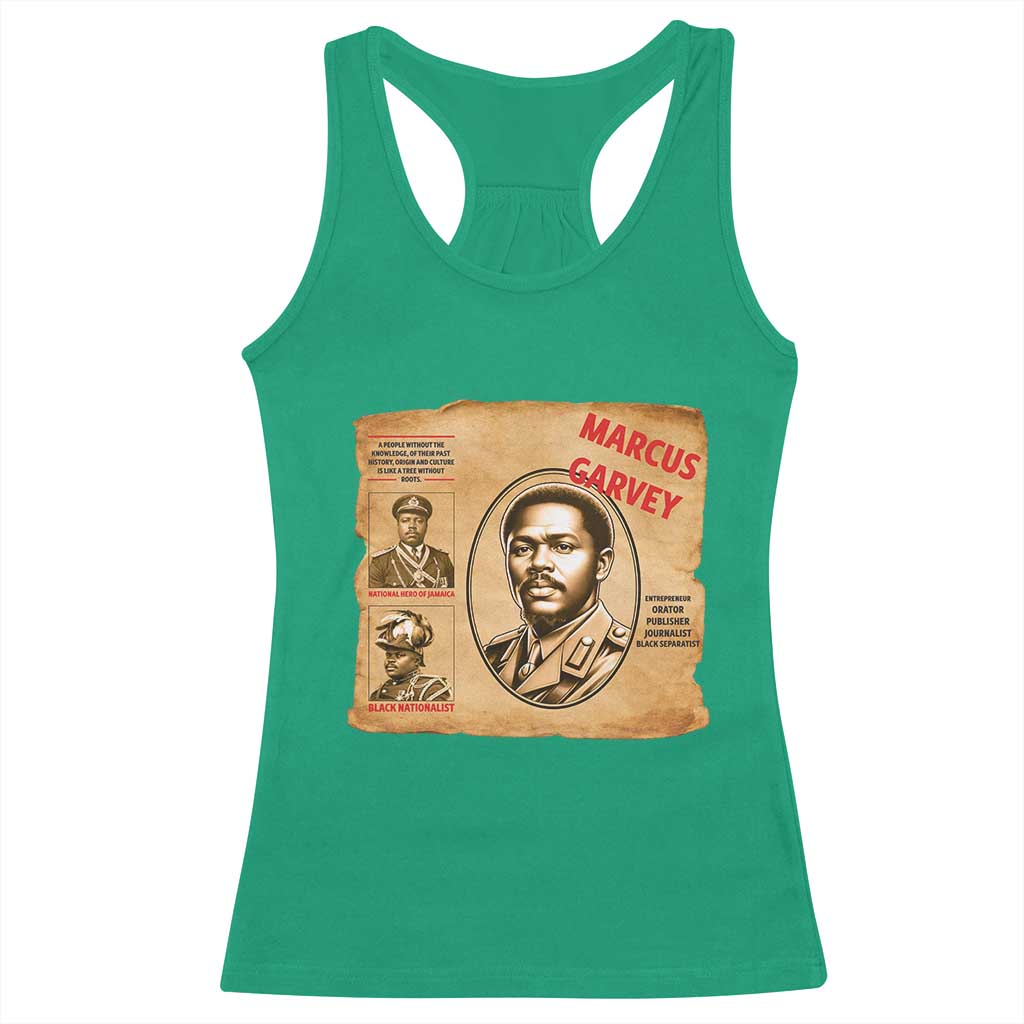Marcus Garvey Racerback Tank Top First National Hero Of Jamaica Legacy