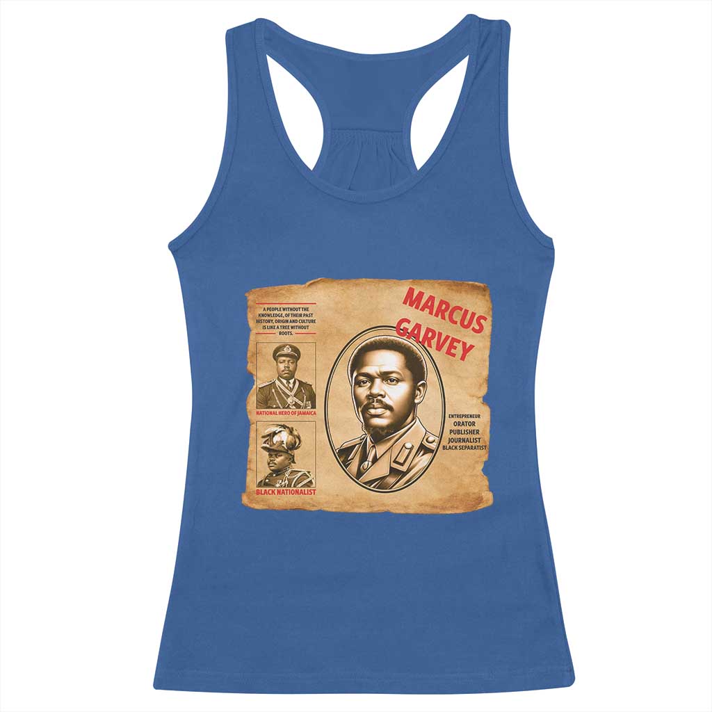 Marcus Garvey Racerback Tank Top First National Hero Of Jamaica Legacy