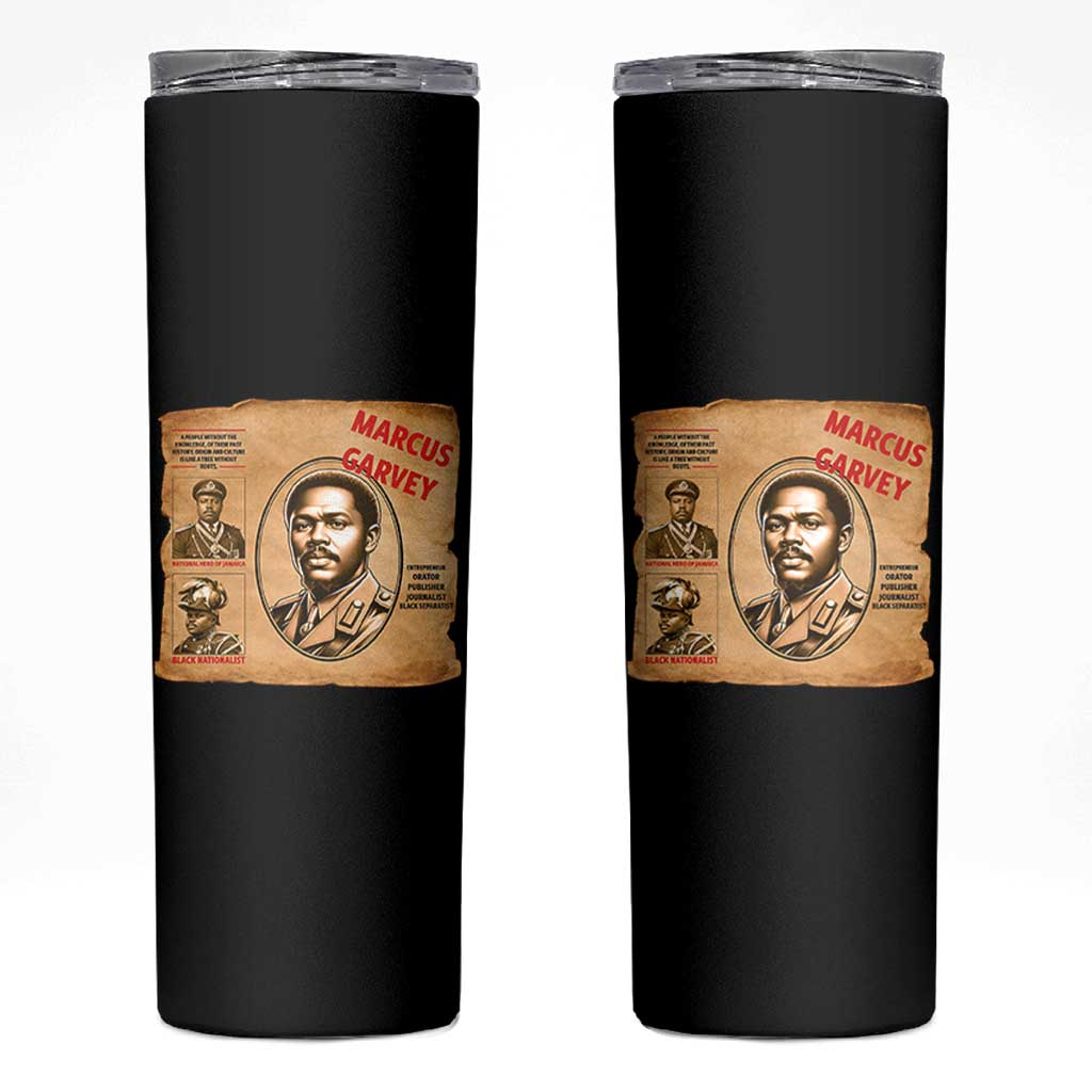 Marcus Garvey Skinny Tumbler First National Hero Of Jamaica Legacy