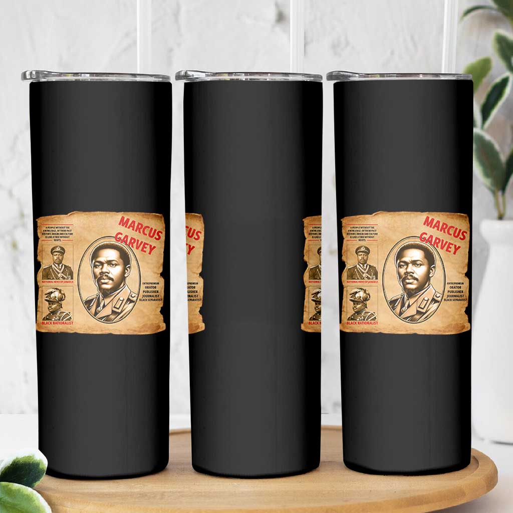 Marcus Garvey Skinny Tumbler First National Hero Of Jamaica Legacy