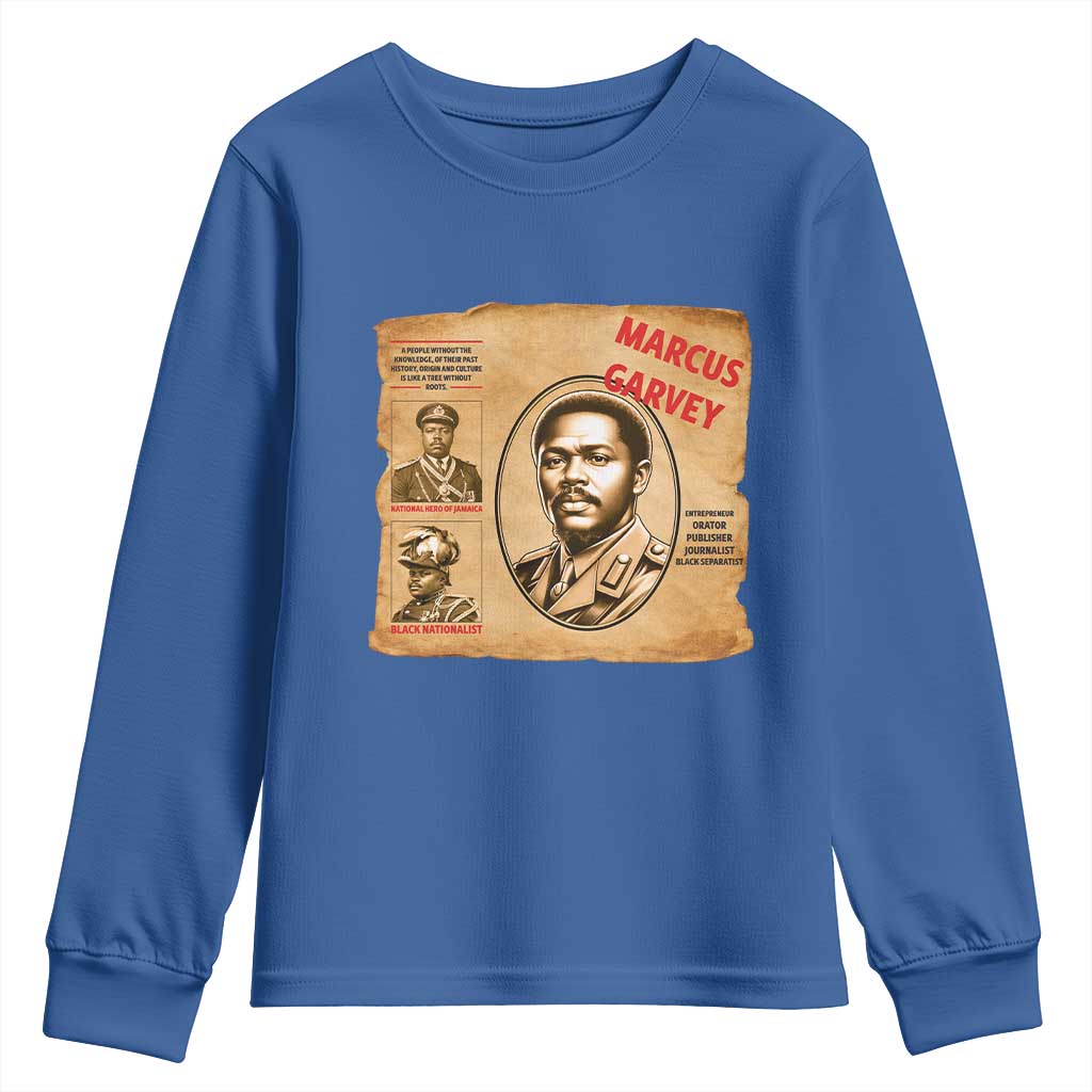 Marcus Garvey Youth Sweatshirt First National Hero Of Jamaica Legacy