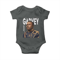 Vintage Black History Hero Marcus Garvey Baby Onesie Black Pride
