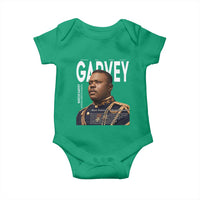 Vintage Black History Hero Marcus Garvey Baby Onesie Black Pride