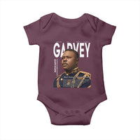 Vintage Black History Hero Marcus Garvey Baby Onesie Black Pride