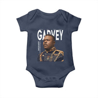 Vintage Black History Hero Marcus Garvey Baby Onesie Black Pride