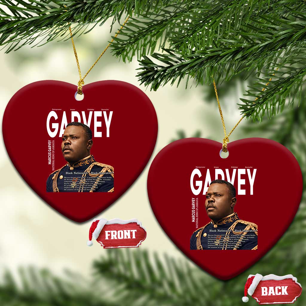 Vintage Black History Hero Marcus Garvey Ceramic Ornament Black Pride