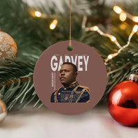 Vintage Black History Hero Marcus Garvey Ceramic Ornament Black Pride