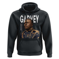 Vintage Black History Hero Marcus Garvey Hoodie Black Pride