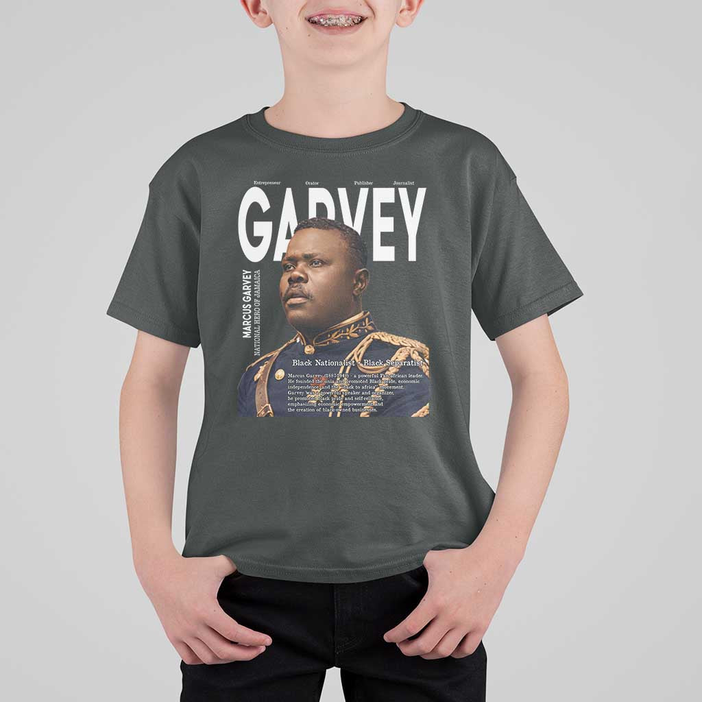 Vintage Black History Hero Marcus Garvey T Shirt For Kid Black Pride