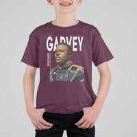 Vintage Black History Hero Marcus Garvey T Shirt For Kid Black Pride
