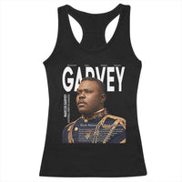 Vintage Black History Hero Marcus Garvey Racerback Tank Top Black Pride