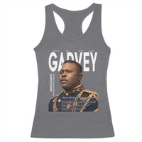 Vintage Black History Hero Marcus Garvey Racerback Tank Top Black Pride