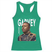 Vintage Black History Hero Marcus Garvey Racerback Tank Top Black Pride