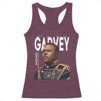 Vintage Black History Hero Marcus Garvey Racerback Tank Top Black Pride