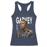 Vintage Black History Hero Marcus Garvey Racerback Tank Top Black Pride