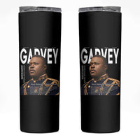 Vintage Black History Hero Marcus Garvey Skinny Tumbler Black Pride