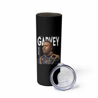 Vintage Black History Hero Marcus Garvey Skinny Tumbler Black Pride