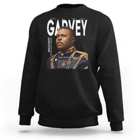 Vintage Black History Hero Marcus Garvey Sweatshirt Black Pride