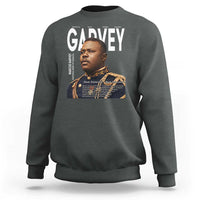 Vintage Black History Hero Marcus Garvey Sweatshirt Black Pride