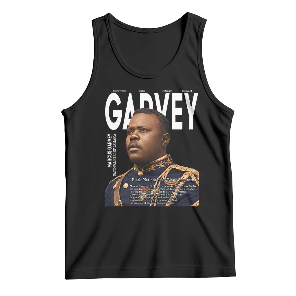 Vintage Black History Hero Marcus Garvey Tank Top Black Pride