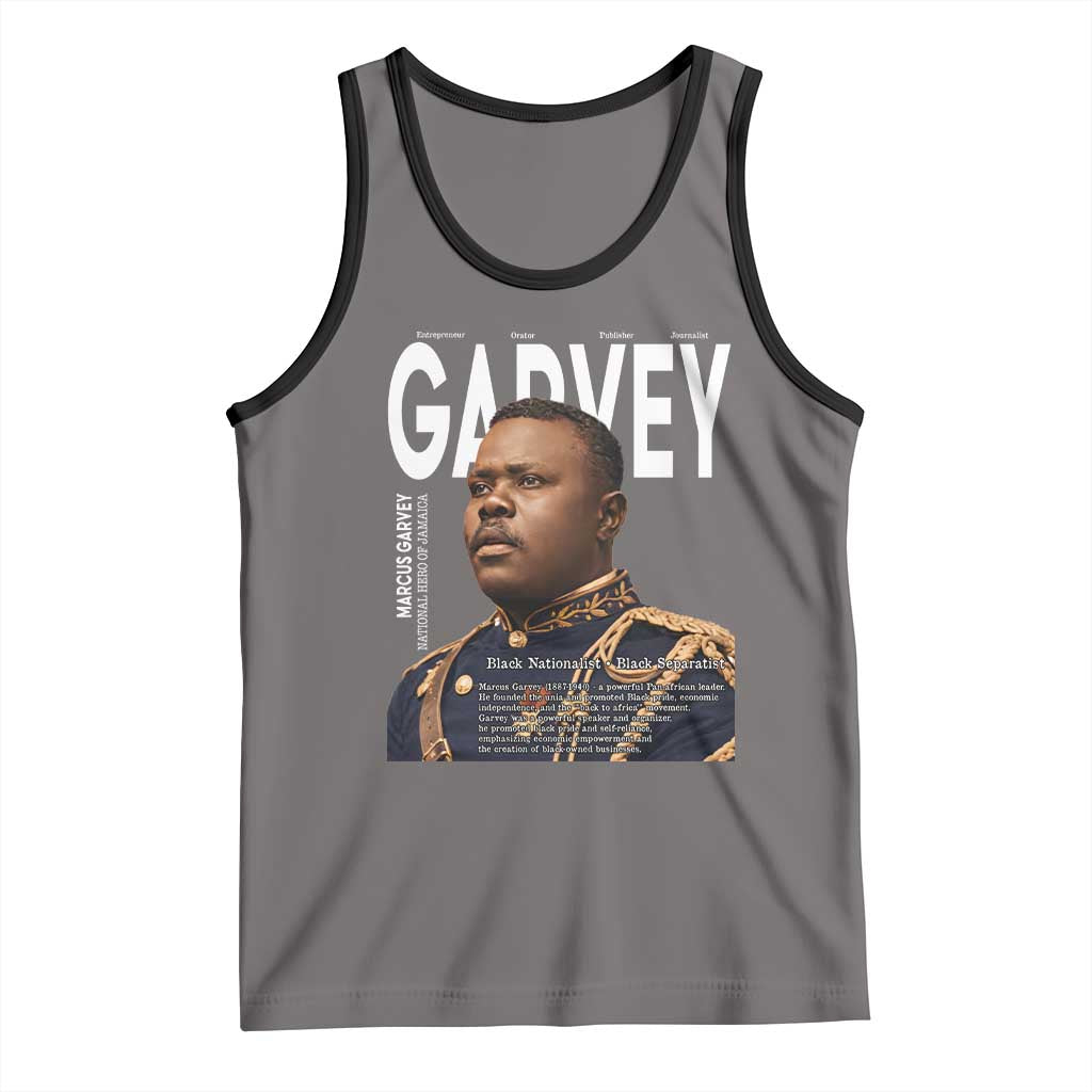 Vintage Black History Hero Marcus Garvey Tank Top Black Pride