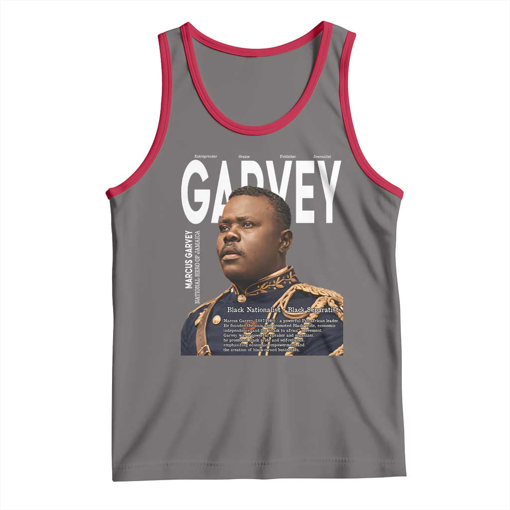 Vintage Black History Hero Marcus Garvey Tank Top Black Pride