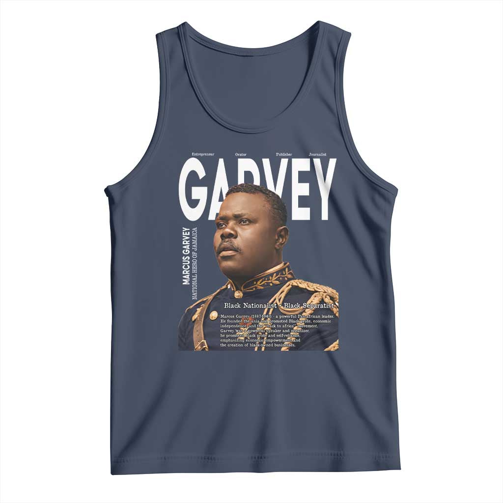 Vintage Black History Hero Marcus Garvey Tank Top Black Pride