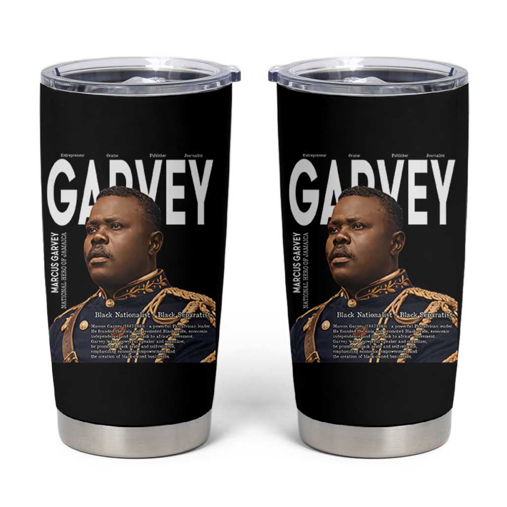 Vintage Black History Hero Marcus Garvey Tumbler Cup Black Pride