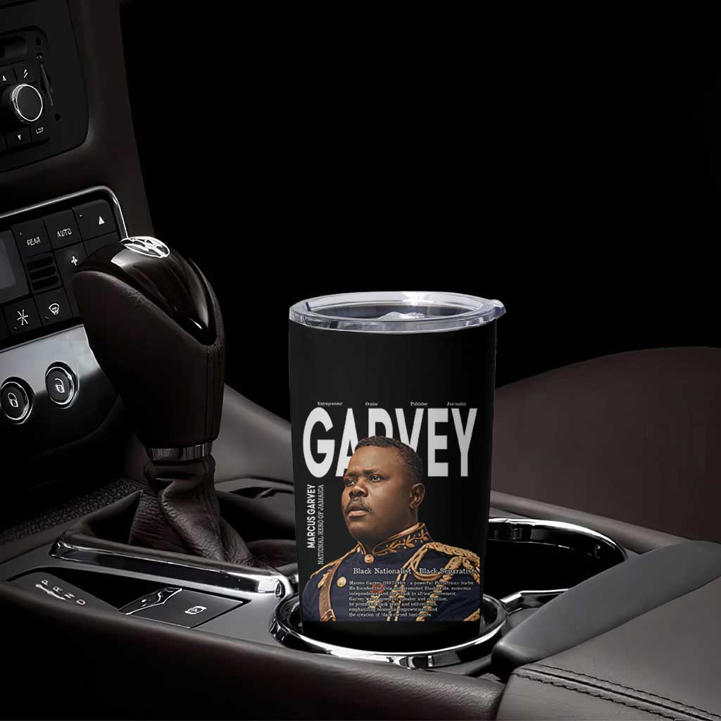 Vintage Black History Hero Marcus Garvey Tumbler Cup Black Pride